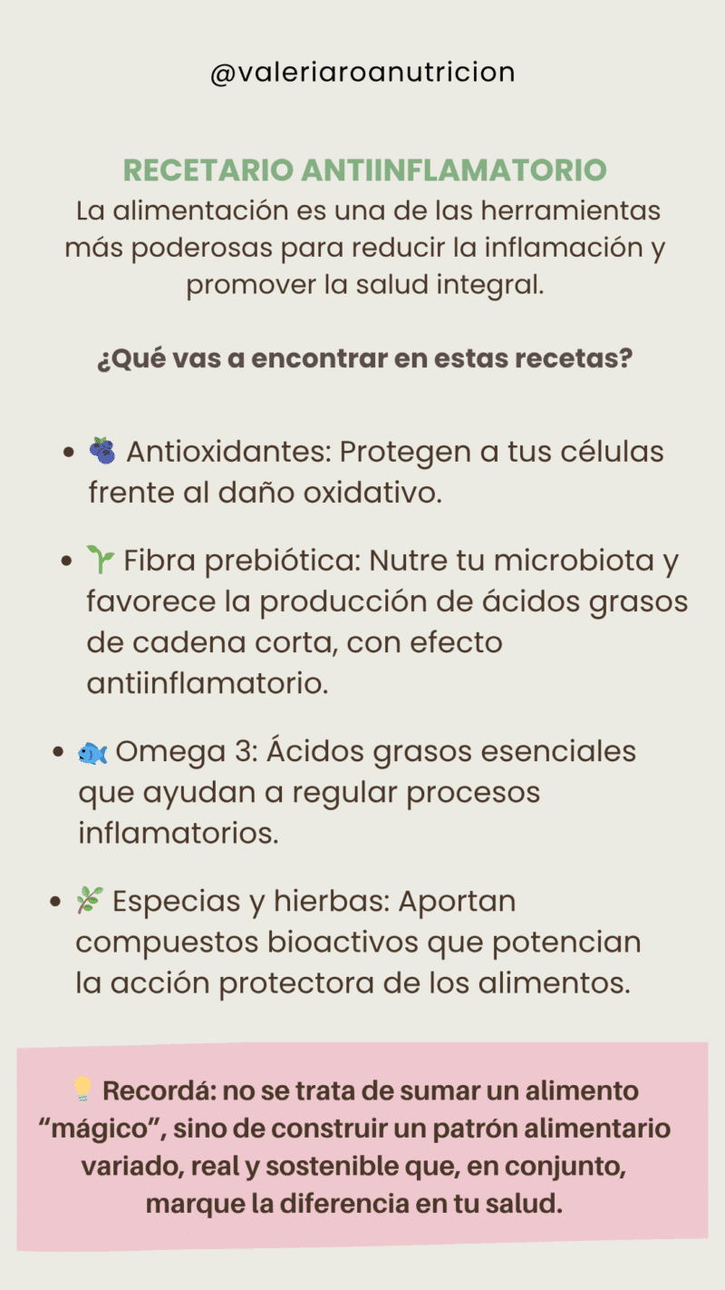 Recetas Antiinflamatorias Variadas para una Vida Saludable
